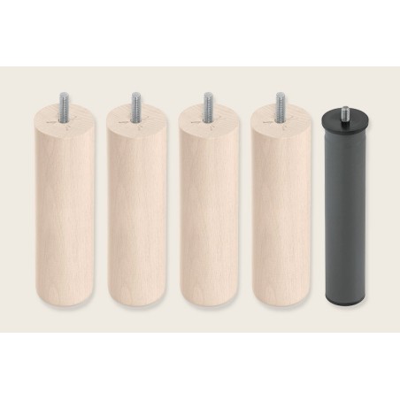 4 patas cilíndricas de 25 cm + 1 metálica - Bases - Sonpura